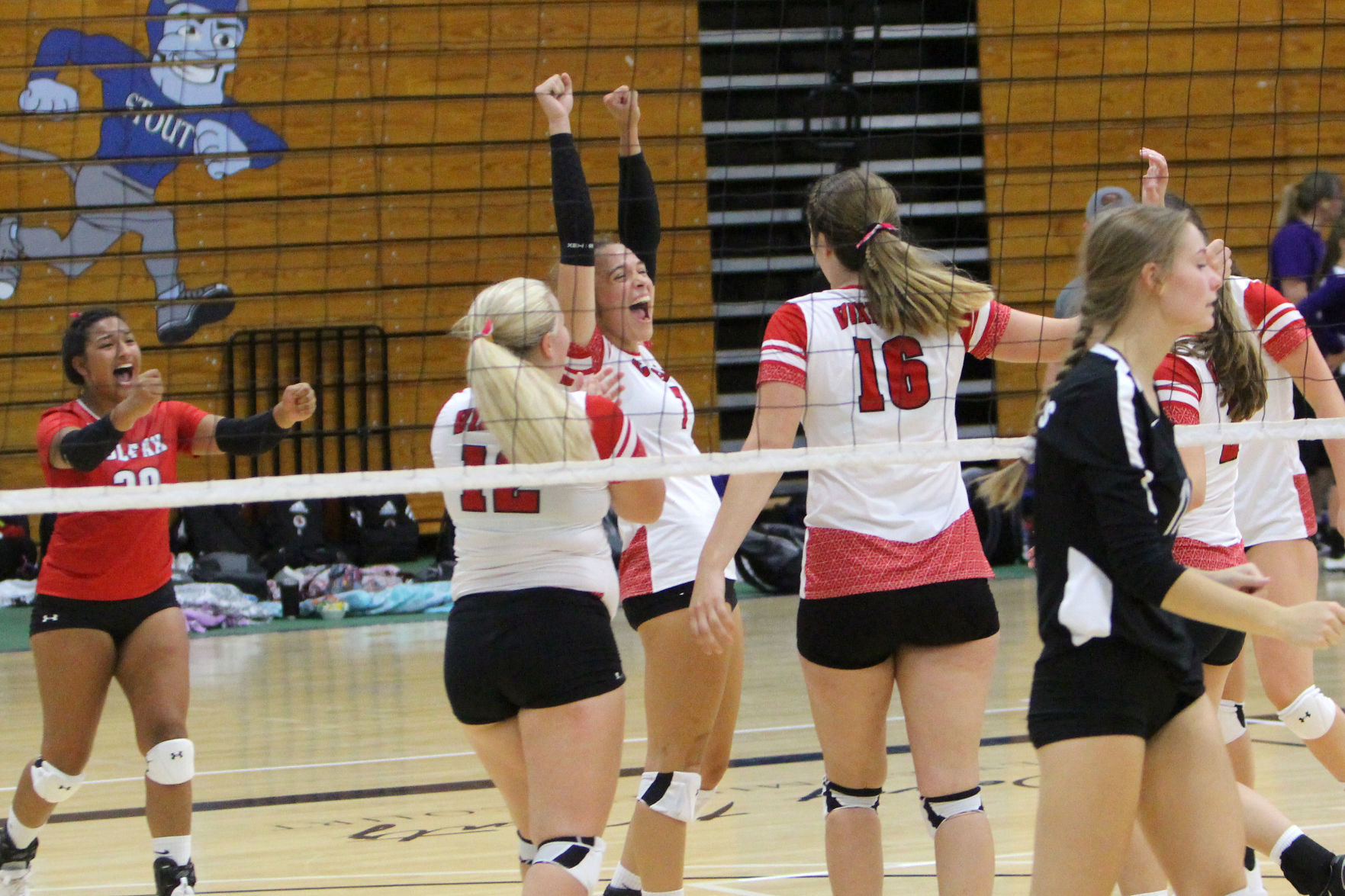Prep volleyball sprawl at UW-Stout 8-31-19